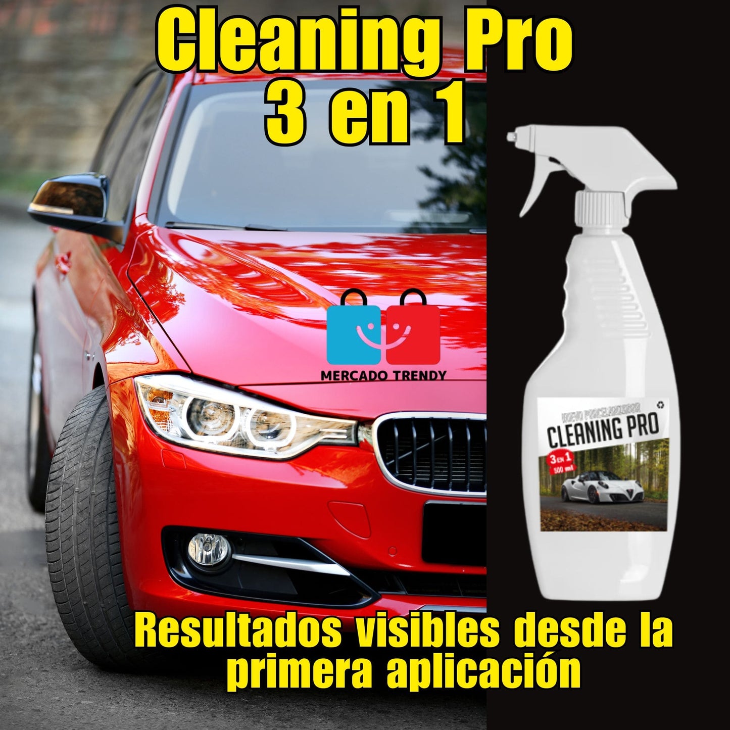 Limpieza PRO 3 en 1 - Porcelanizador para automóvil